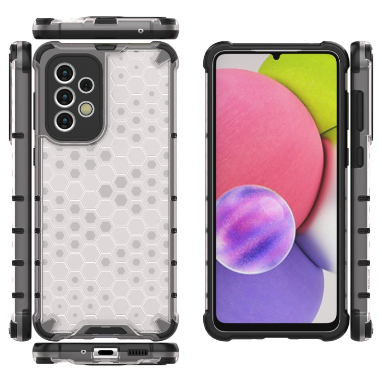 For Samsung Galaxy A33 5G Shockproof Honeycomb PC + TPU Phone Case(White) - Galaxy Phone Cases by buy2fix | Online Shopping UK | buy2fix