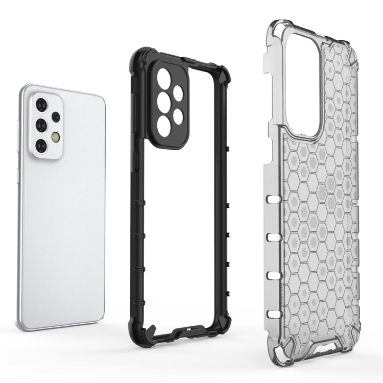 For Samsung Galaxy A33 5G Shockproof Honeycomb PC + TPU Phone Case(White) - Galaxy Phone Cases by buy2fix | Online Shopping UK | buy2fix