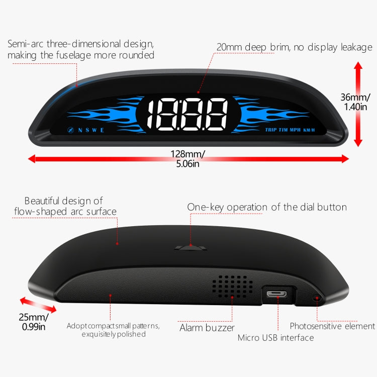 G2 Car HD GPS Head-Up Display HUD System - Head Up Display System by buy2fix | Online Shopping UK | buy2fix