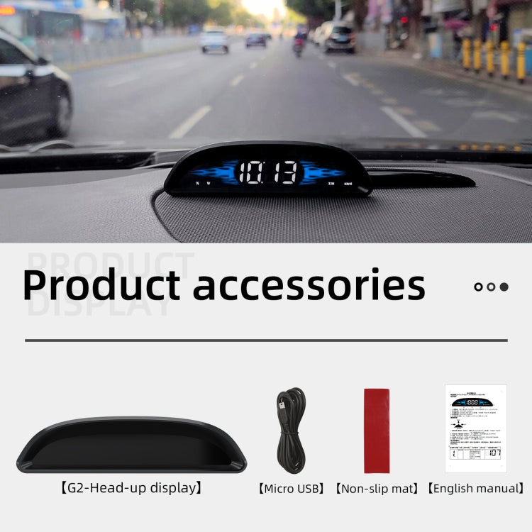 G2 Car HD GPS Head-Up Display HUD System - Head Up Display System by buy2fix | Online Shopping UK | buy2fix