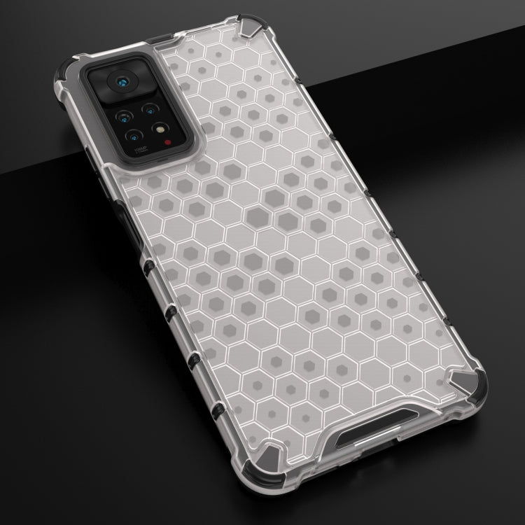 For Xiaomi Redmi Note 11 Pro (Global) Shockproof Honeycomb PC + TPU Case(White) by buy2fix