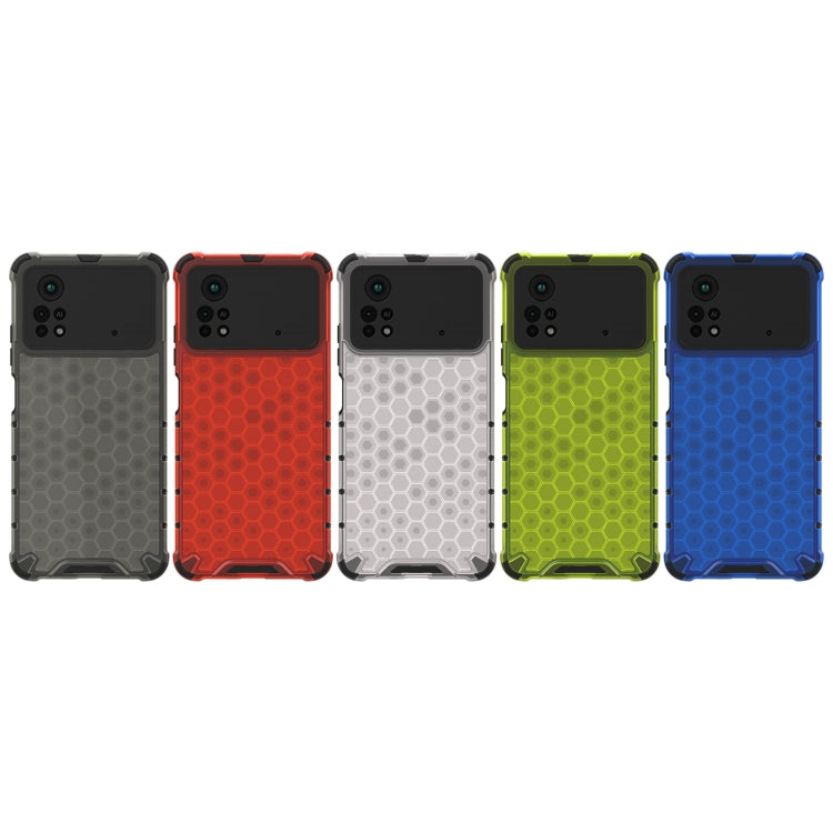 For Xiaomi Poco X4 Pro 5G Shockproof Honeycomb PC + TPU Case(White) - Xiaomi Cases by buy2fix | Online Shopping UK | buy2fix