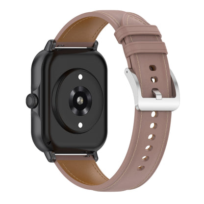 20mm Universal Genuine Leather Watch Band(Dark Pink) - 20mm Bands by buy2fix | Online Shopping UK | buy2fix