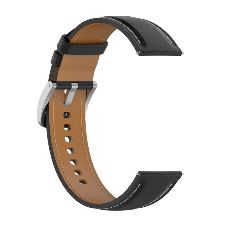 20mm Universal Genuine Leather Watch Band(Black) - 20mm Bands by buy2fix | Online Shopping UK | buy2fix
