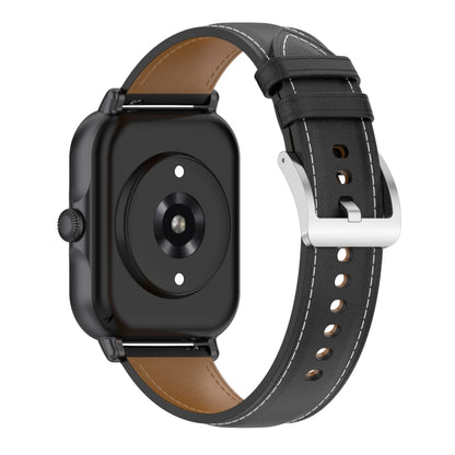 20mm Universal Genuine Leather Watch Band(Black) - 20mm Bands by buy2fix | Online Shopping UK | buy2fix
