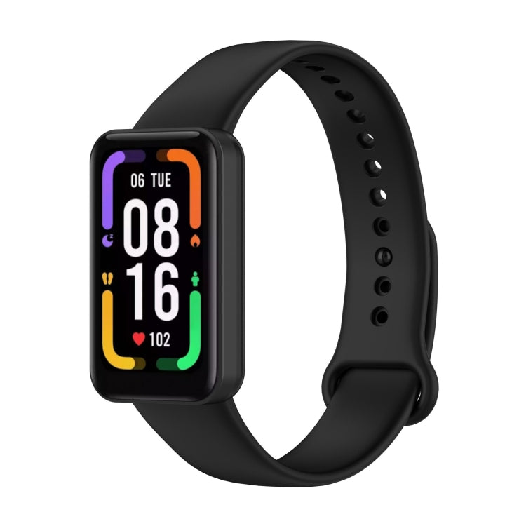 For Xiaomi Redmi Band Pro Solid Color Silicone Watch Band(Black) - Watch Bands by buy2fix | Online Shopping UK | buy2fix