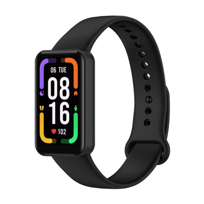 For Xiaomi Redmi Band Pro Solid Color Silicone Watch Band(Black) - Watch Bands by buy2fix | Online Shopping UK | buy2fix