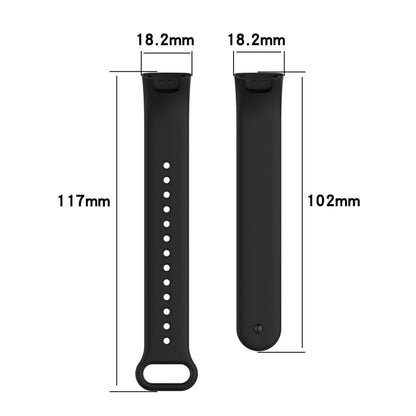 For Xiaomi Redmi Band Pro Solid Color Silicone Watch Band(Black) - Watch Bands by buy2fix | Online Shopping UK | buy2fix