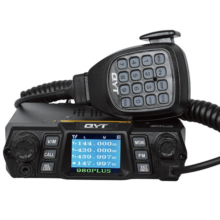 QYT KT-980 Plus 75W(VHF) / 55W(UHF) Dual Band Mobile Radio Station for Car Vehicle - Car Walkie Talkie by buy2fix | Online Shopping UK | buy2fix