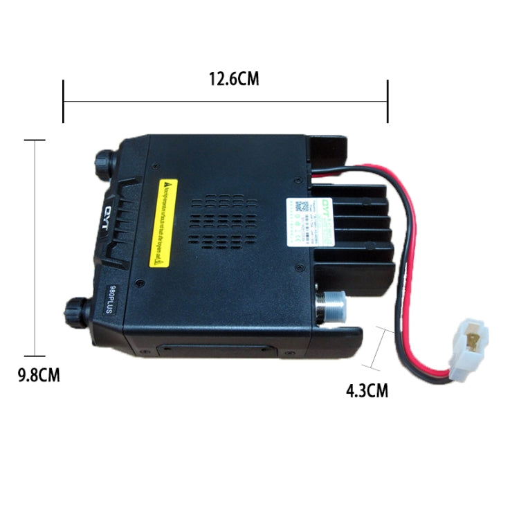 QYT KT-980 Plus 75W(VHF) / 55W(UHF) Dual Band Mobile Radio Station for Car Vehicle - Car Walkie Talkie by buy2fix | Online Shopping UK | buy2fix