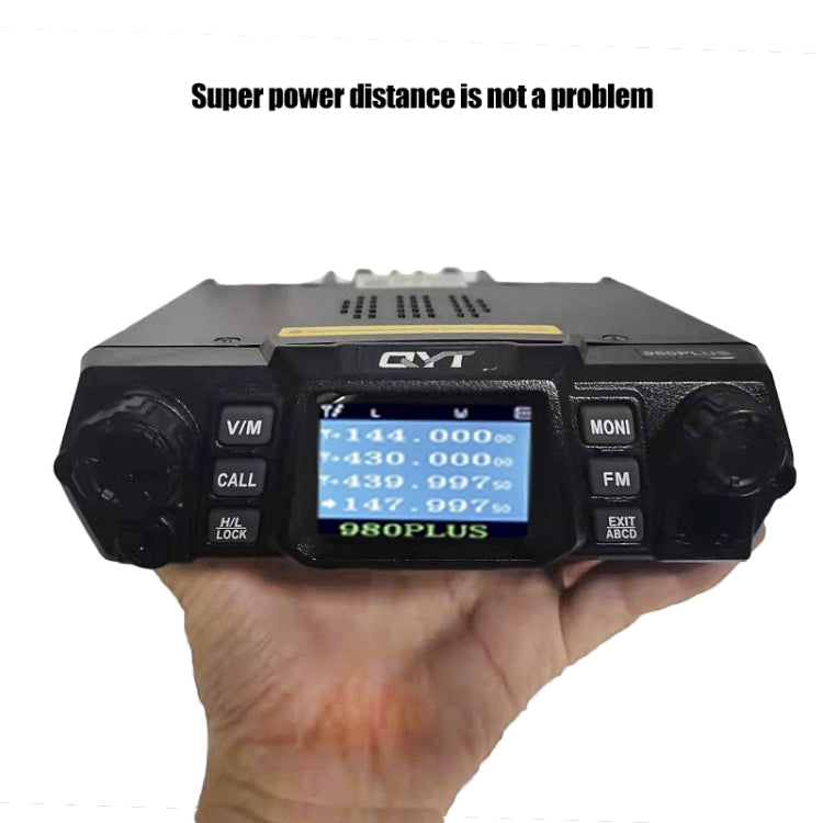 QYT KT-980 Plus 75W(VHF) / 55W(UHF) Dual Band Mobile Radio Station for Car Vehicle - Car Walkie Talkie by buy2fix | Online Shopping UK | buy2fix