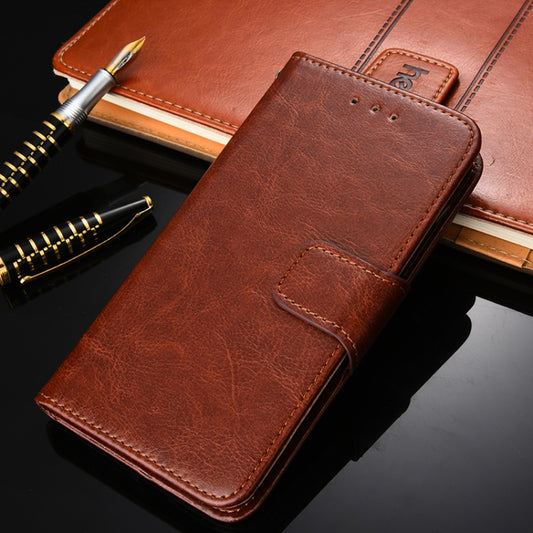 For Google Pixel 5 XL 5G / Pixel 4A 5G Crystal Texture Leather Phone Case(Brown) - Google Cases by buy2fix | Online Shopping UK | buy2fix