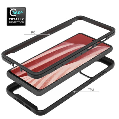 For Samsung Galaxy A73 5G Starry Sky Solid Color Series Shockproof PC + TPU Phone Case(Black) by buy2fix