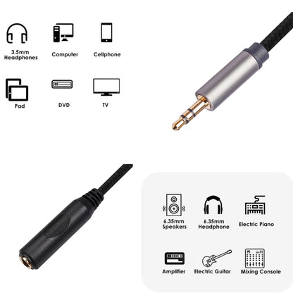 2 PCS/Pack 3662B-02-03 3.5mm Male to 6.35mm Female Audio Cable by buy2fix