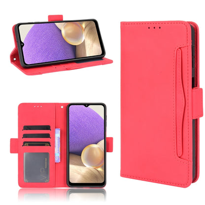 For Samsung Galaxy A13 4G Skin Feel Calf Pattern Leather Phone Case(Red) by buy2fix