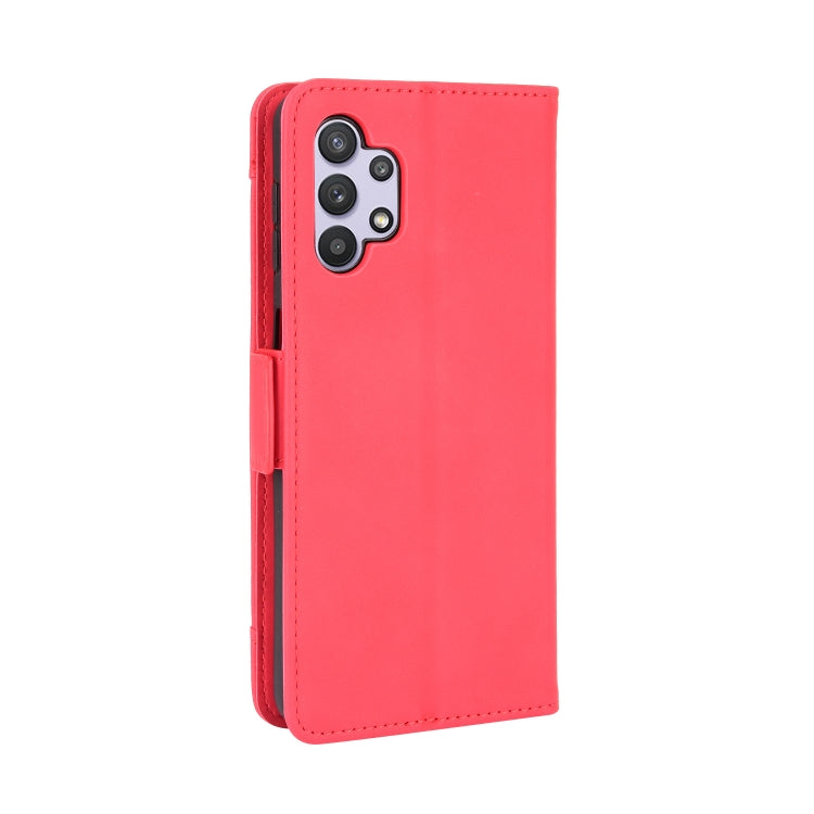 For Samsung Galaxy A13 4G Skin Feel Calf Pattern Leather Phone Case(Red) by buy2fix
