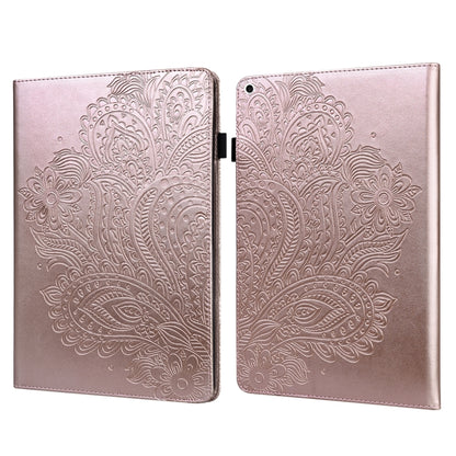 Peacock Embossed Pattern TPU + PU Leather Smart Tablet Case with Sleep / Wake-up For iPad 5 / 6 / 7 / 8 2017(Rose Gold) - More iPad Cases by buy2fix | Online Shopping UK | buy2fix