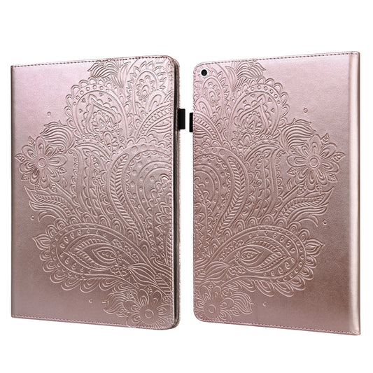 Peacock Embossed Pattern TPU + PU Leather Smart Tablet Case with Sleep / Wake-up For iPad 5 / 6 / 7 / 8 2017(Rose Gold) - More iPad Cases by buy2fix | Online Shopping UK | buy2fix