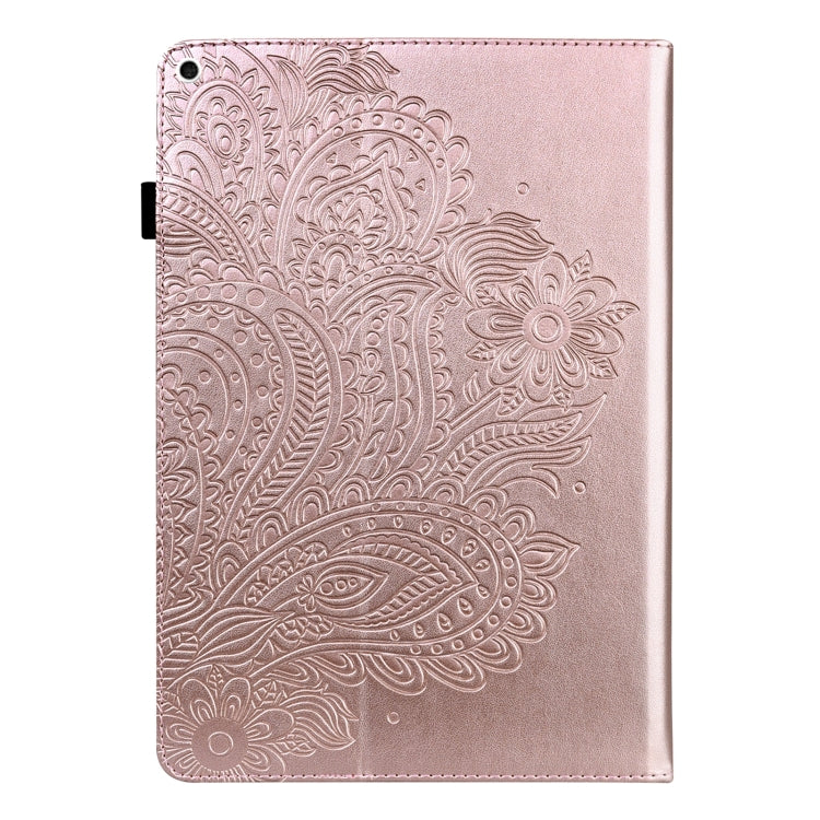 Peacock Embossed Pattern TPU + PU Leather Smart Tablet Case with Sleep / Wake-up For iPad 5 / 6 / 7 / 8 2017(Rose Gold) - More iPad Cases by buy2fix | Online Shopping UK | buy2fix