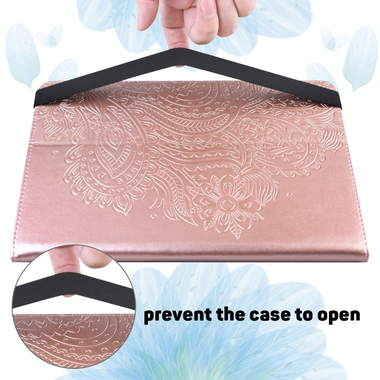 Peacock Embossed Pattern TPU + PU Leather Smart Tablet Case with Sleep / Wake-up For iPad 5 / 6 / 7 / 8 2017(Rose Gold) - More iPad Cases by buy2fix | Online Shopping UK | buy2fix