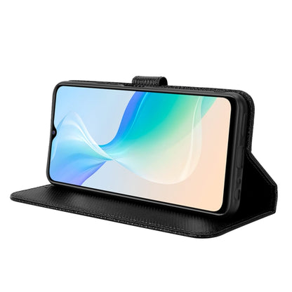 For vivo Y76 5G Diamond Texture Leather Phone Case(Black) - vivo Cases by buy2fix | Online Shopping UK | buy2fix