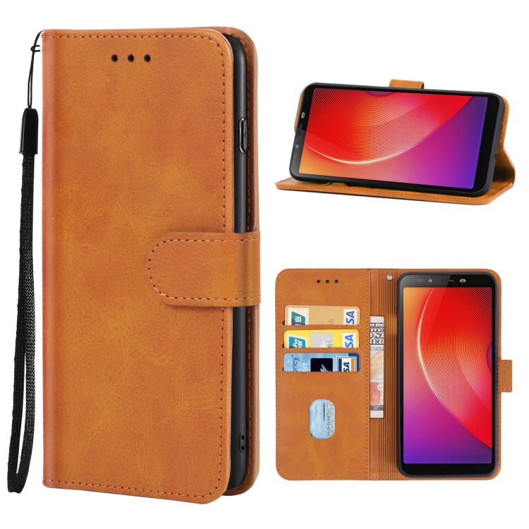 Leather Phone Case For Infinix Smart 2(Brown) - Infinix Cases by buy2fix | Online Shopping UK | buy2fix