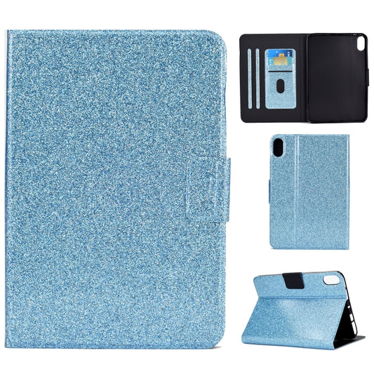 For Lenovo Legion Y700 Varnish Glitter Powder Smart Leather Tablet Case(Blue) - Lenovo by buy2fix | Online Shopping UK | buy2fix