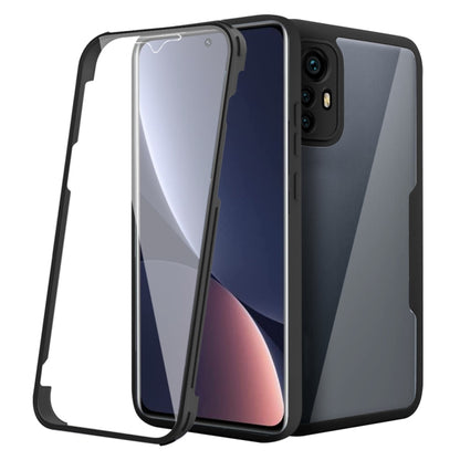 For Xiaomi 12 Pro 5G Acrylic + TPU 360 Degrees Full Coverage Shockproof Phone Case(Black) by buy2fix