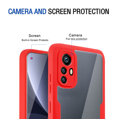 For Xiaomi 12 Pro 5G Acrylic + TPU 360 Degrees Full Coverage Shockproof Phone Case(Black) by buy2fix