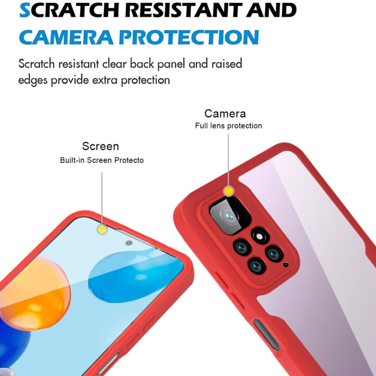 For Xiaomi Redmi Note 11 4G Global Acrylic + TPU 360 Degrees Full Coverage Shockproof Phone Case(Purple) - Xiaomi Cases by buy2fix | Online Shopping UK | buy2fix