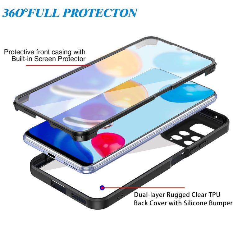 For Xiaomi Redmi Note 11 4G Global Acrylic + TPU 360 Degrees Full Coverage Shockproof Phone Case(Purple) - Xiaomi Cases by buy2fix | Online Shopping UK | buy2fix