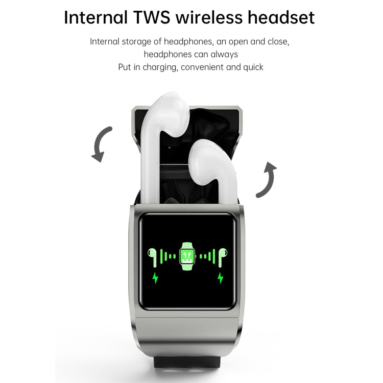 G36pro 1.3 inch IPS Screen Earphone Smart Watch,Support Blood Pressure Measurement / Sleep Monitoring(Black) by buy2fix