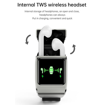 G36pro 1.3 inch IPS Screen Earphone Smart Watch,Support Blood Pressure Measurement / Sleep Monitoring(Black) by buy2fix