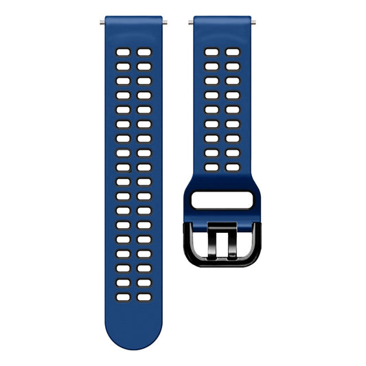 For Huawei Watch GT Runner Double Row Silicone Watch Band(Midnight Blue Black) by buy2fix