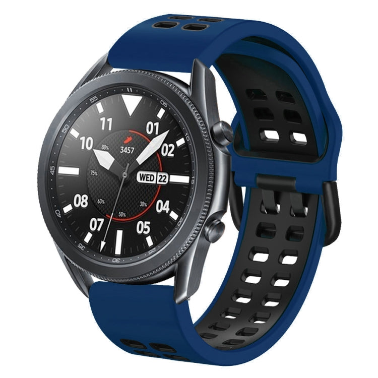 For Huawei Watch GT Runner Double Row Silicone Watch Band(Midnight Blue Black) by buy2fix