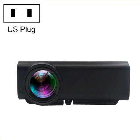 YG530 LED Small 1080P Wireless Screen Mirroring Projector, Power Plug:US Plug(Black) - LED Projector by buy2fix | Online Shopping UK | buy2fix