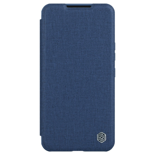For Samsung Galaxy S22+ 5G NILLKIN QIN Series Pro Sliding Camera Cover Design Leather Phone Case(Blue) - Galaxy S22+ 5G Cases by NILLKIN | Online Shopping UK | buy2fix