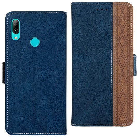 For Huawei P smart 2019 Stitching Side-Magnetic RFID Leather Phone Case(Royal Blue) - Huawei Cases by buy2fix | Online Shopping UK | buy2fix
