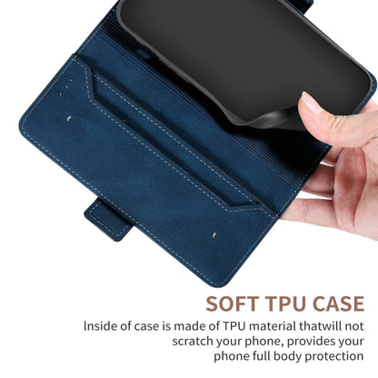 For Huawei P smart 2019 Stitching Side-Magnetic RFID Leather Phone Case(Royal Blue) - Huawei Cases by buy2fix | Online Shopping UK | buy2fix