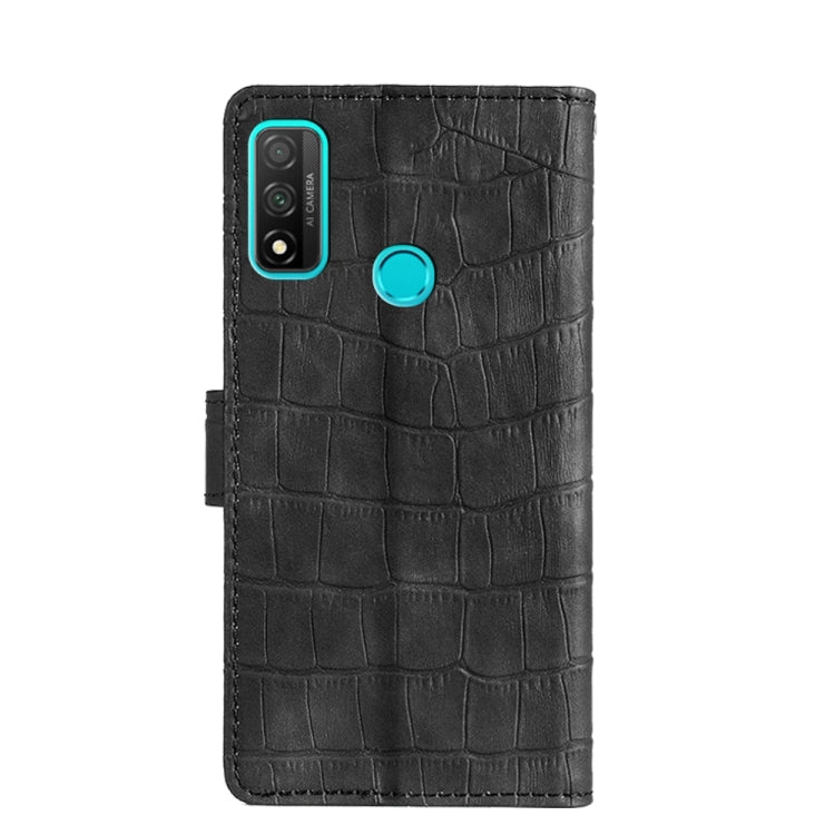 For Huawei P smart 2020 Skin Feel Crocodile Texture Magnetic Clasp PU Leather Phone Case(Black) - Huawei Cases by buy2fix | Online Shopping UK | buy2fix