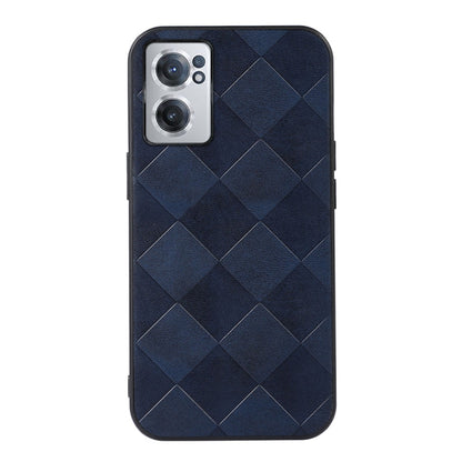 For OnePlus Nord CE 2 5G Weave Plaid PU Phone Case(Blue) - OnePlus Cases by buy2fix | Online Shopping UK | buy2fix