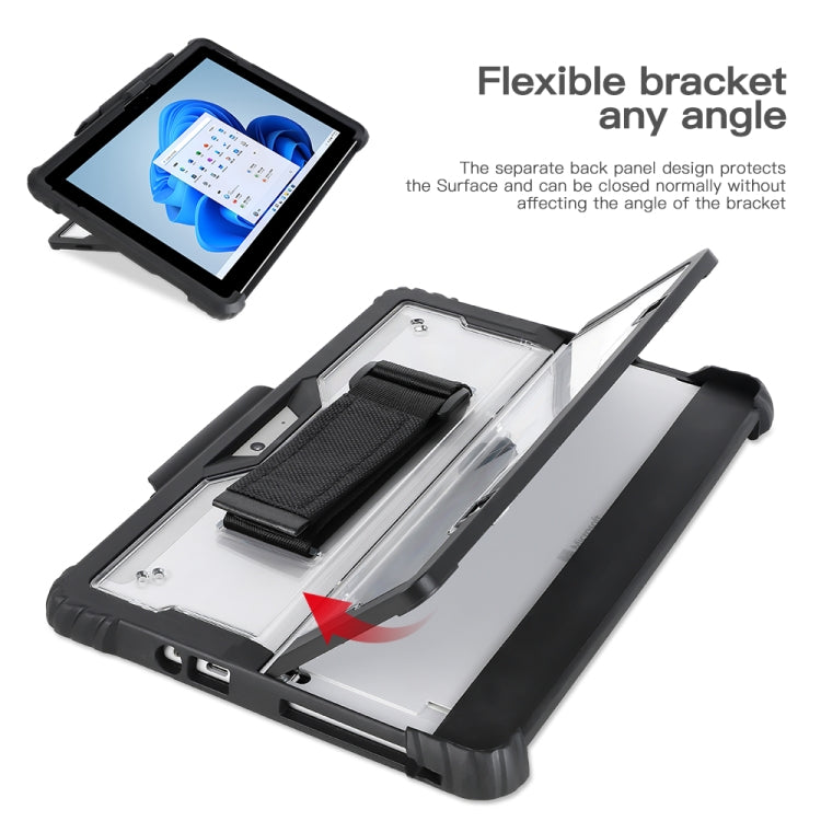 For MicroSoft Surface Pro 8 Acrylic Transparent Hand Strap Laptop Case - Others by buy2fix | Online Shopping UK | buy2fix