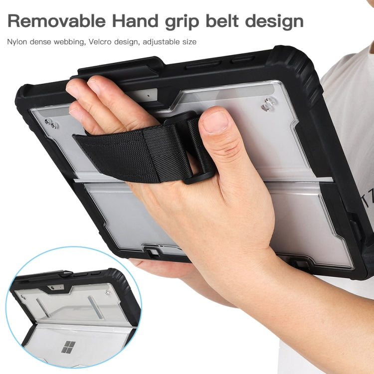 For MicroSoft Surface Pro 8 Acrylic Transparent Hand Strap Laptop Case - Others by buy2fix | Online Shopping UK | buy2fix