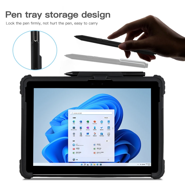 For MicroSoft Surface Pro 8 Acrylic Transparent Hand Strap Laptop Case - Others by buy2fix | Online Shopping UK | buy2fix