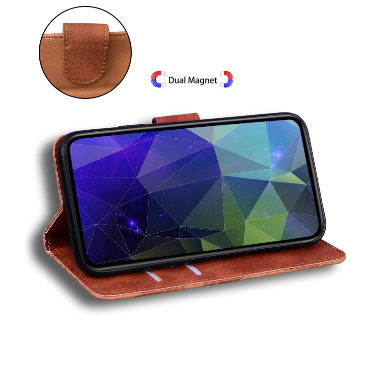 For Xiaomi Redmi Note 11 Pro / Note 11 Pro+ 5G Skin Feel Pure Color Flip Leather Phone Case(Brown) by buy2fix