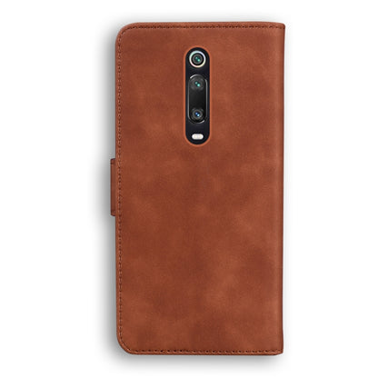 For Xiaomi Redmi K20 / K20 Pro & Mi 9T/ Mi 9T Pro Skin Feel Pure Color Flip Leather Phone Case(Brown) - Xiaomi Cases by buy2fix | Online Shopping UK | buy2fix