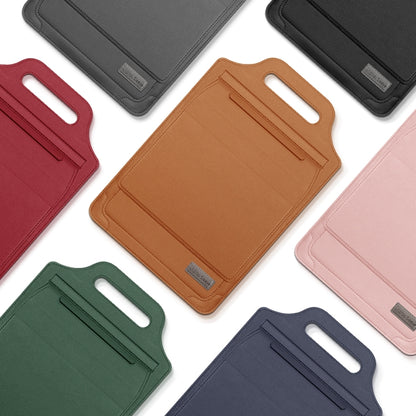 12 inch Multifunctional Mouse Pad Stand Handheld Laptop Bag(Pink) by buy2fix