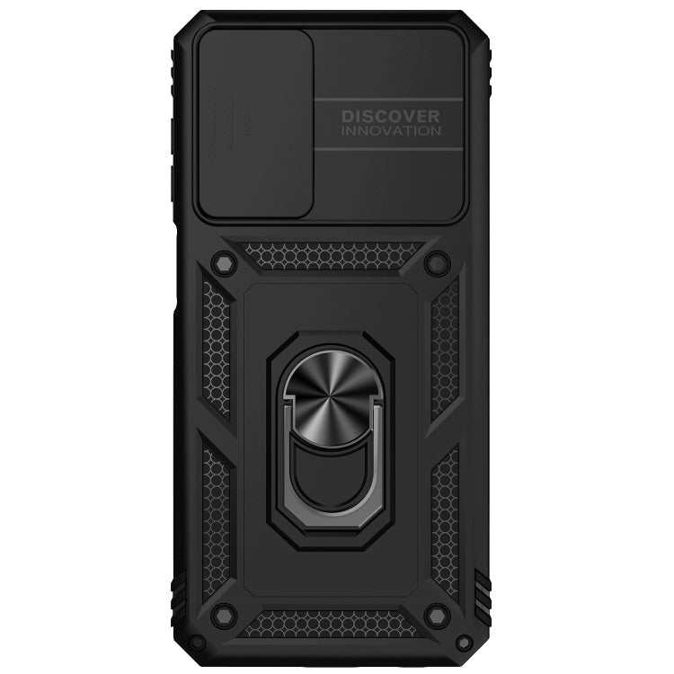 For Samsung Galaxy A23 Sliding Camshield Holder Phone Case(Black) by buy2fix