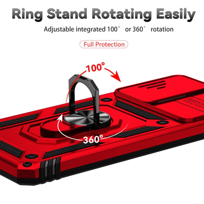 For Samsung Galaxy A23 Sliding Camshield Holder Phone Case(Red) by buy2fix
