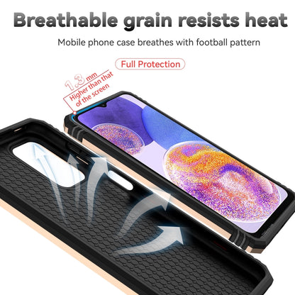 For Samsung Galaxy A23 Sliding Camshield Holder Phone Case(Gold) - Galaxy Phone Cases by buy2fix | Online Shopping UK | buy2fix